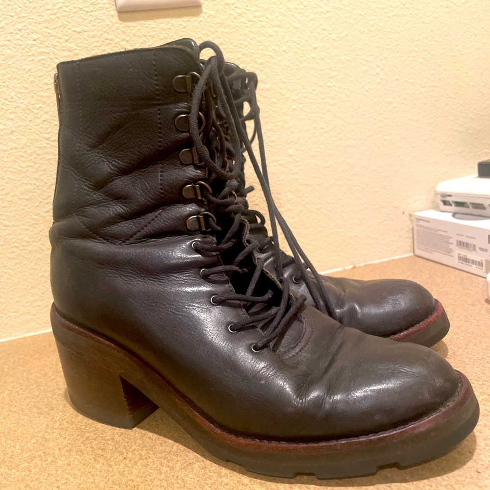 LD Tuttle Black Lug Sole Combat Boot ‘The Below’ sz 37/6.5
